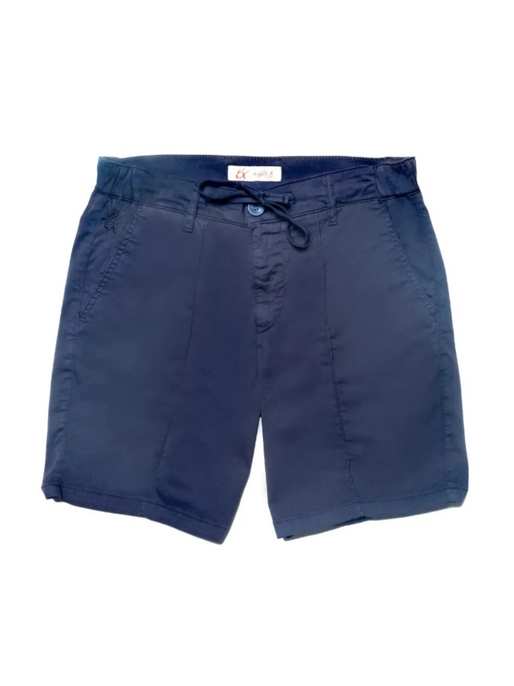 Eight X Navy Chino Drawstring/Zip Waist Shorts/7867